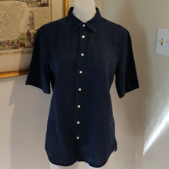 Everlane Other - Everlane linen shirt in indigo blue men's  S